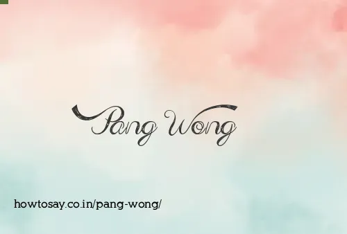 Pang Wong