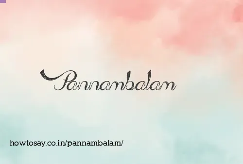 Pannambalam