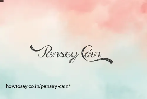 Pansey Cain