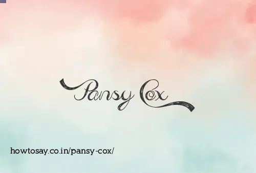 Pansy Cox
