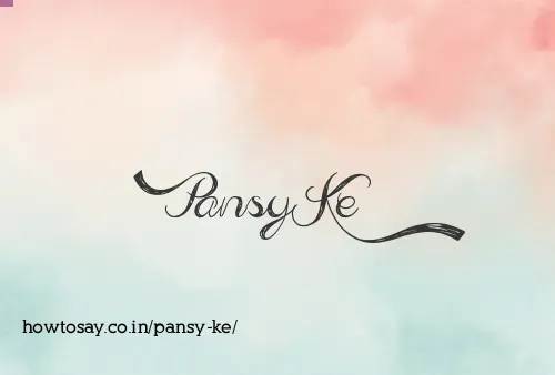 Pansy Ke