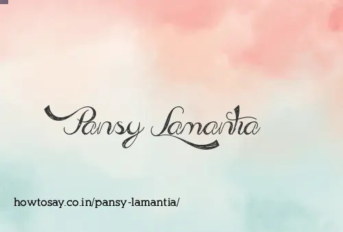 Pansy Lamantia