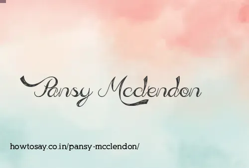 Pansy Mcclendon