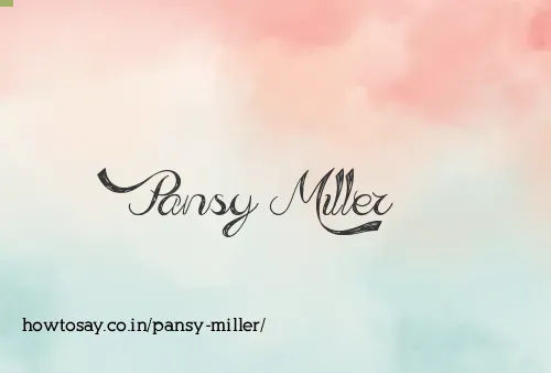 Pansy Miller