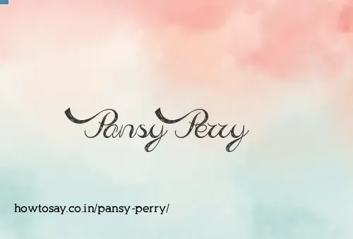 Pansy Perry