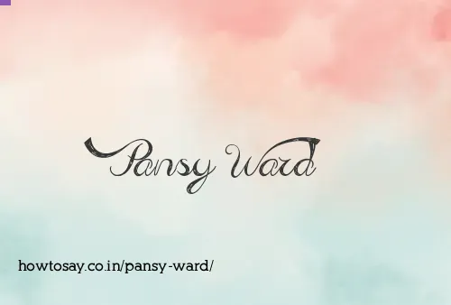 Pansy Ward
