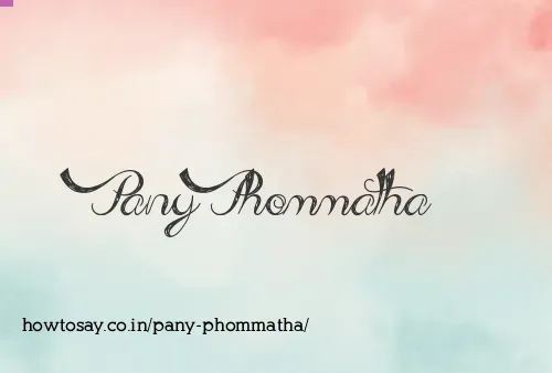 Pany Phommatha