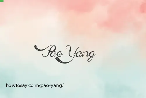 Pao Yang