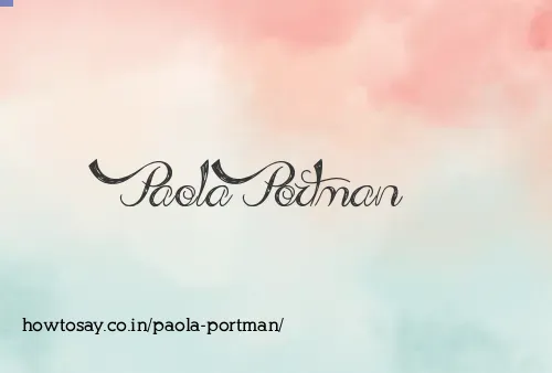 Paola Portman