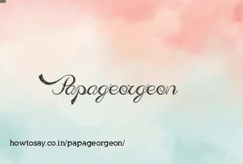 Papageorgeon