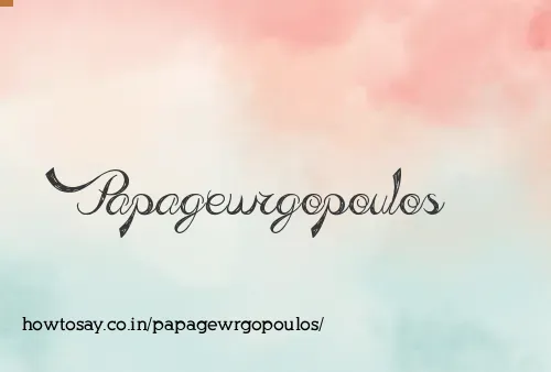 Papagewrgopoulos