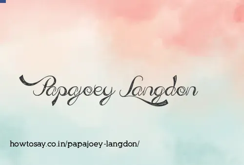 Papajoey Langdon