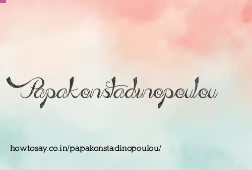 Papakonstadinopoulou