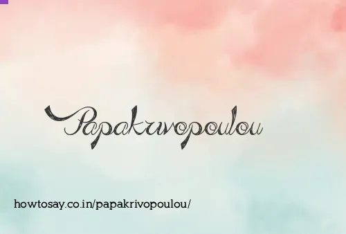 Papakrivopoulou