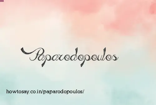 Paparodopoulos