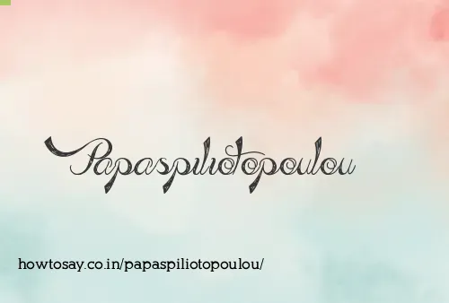 Papaspiliotopoulou