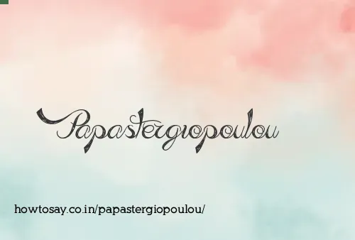 Papastergiopoulou