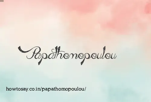 Papathomopoulou