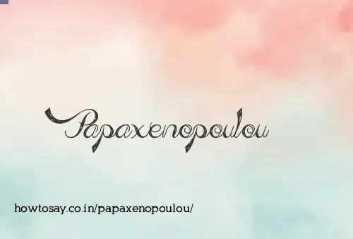 Papaxenopoulou
