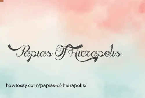 Papias Of Hierapolis