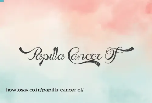 Papilla Cancer Of