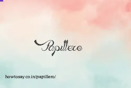 Papillero