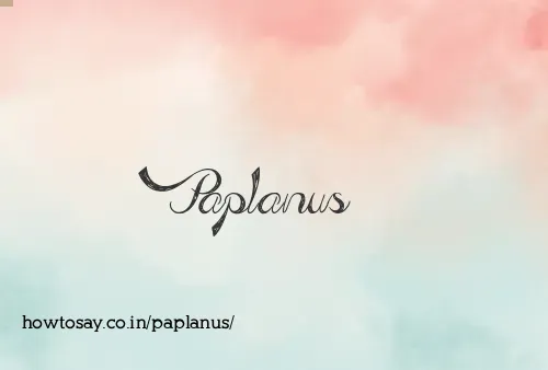 Paplanus