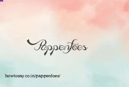 Pappenfoes
