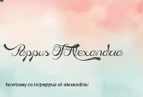 Pappus Of Alexandria