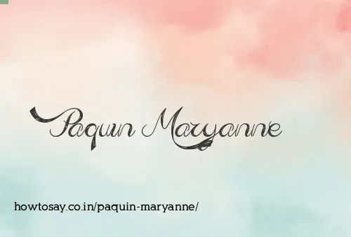 Paquin Maryanne