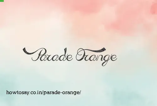 Parade Orange