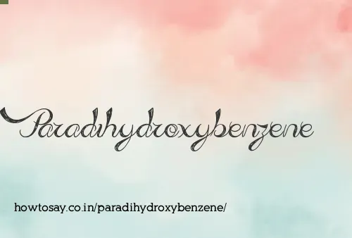Paradihydroxybenzene