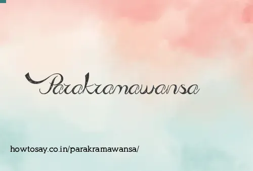 Parakramawansa