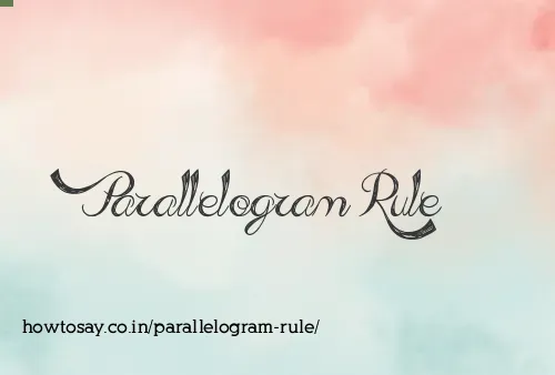 Parallelogram Rule
