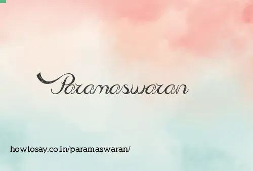 Paramaswaran