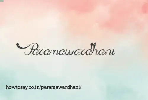 Paramawardhani