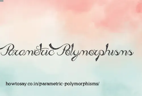 Parametric Polymorphisms