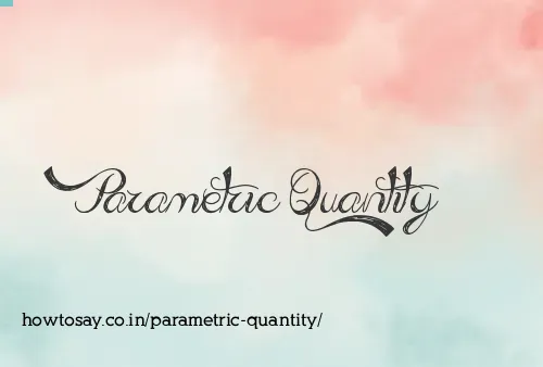 Parametric Quantity