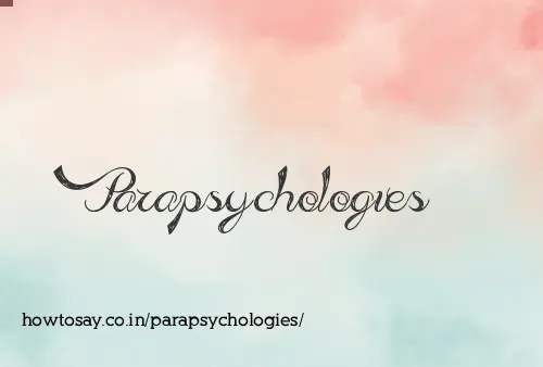 Parapsychologies