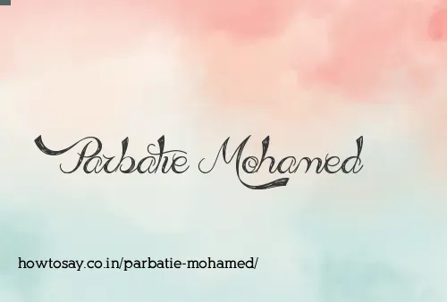 Parbatie Mohamed