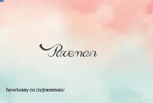 Pareman