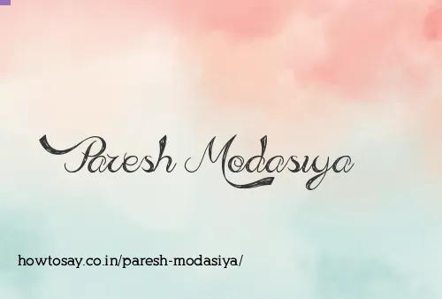 Paresh Modasiya