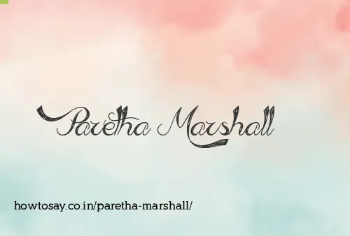 Paretha Marshall