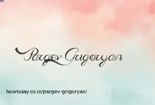 Pargev Grigoryan
