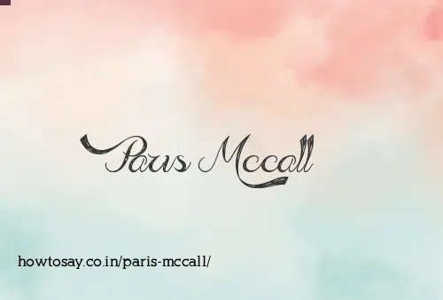 Paris Mccall