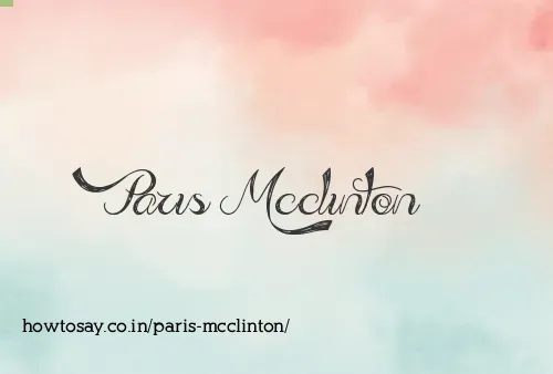 Paris Mcclinton