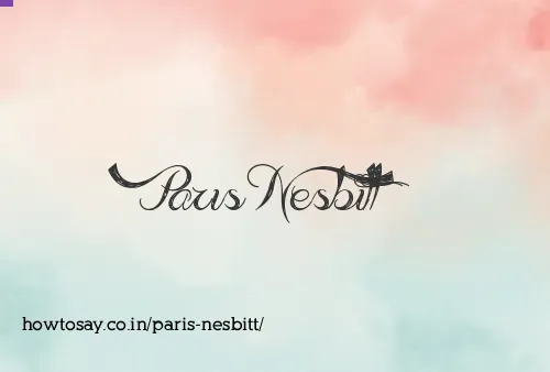 Paris Nesbitt