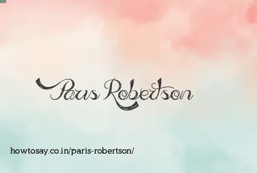 Paris Robertson
