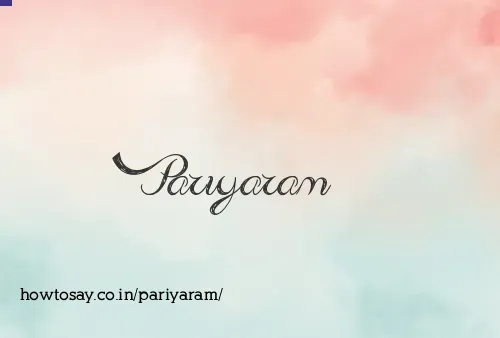 Pariyaram