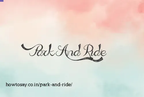 Park And Ride